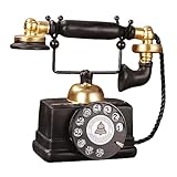 URFEDA Telefono Vintage Telefono scrivania Telefono Antico Classico retrò Vecchio Telefono Fisso con Filo Vecchio Telefono Telefono Antico retrò Telefono Fisso Deco scrivania di casa Puntelli Foto