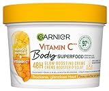 Garnier Cura nutriente del corpo per pelle secca e secca, burro per il corpo con mango e vitamina C, fino a 48 ore di idratazione, superfood corpo, 1 x 380 ml