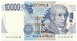 Cartamoneta.com 10000 Lire Banca d Italia Alessandro Volta Lettera D 22/11/1989 FDS 20484/III