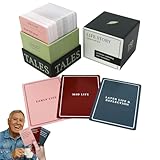 150pcs Life Story Interview Kit Cards, Tales Life Story Interview Kit, Family Game Night with Curated Question Cards, Pictionary Game for Family.