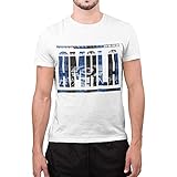 CHEMAGLIETTE! T-Shirt Divertente Uomo Maglietta Maniche Corte con Stampa Tifosi Interisti Amala, Colore: Bianco, Taglia: M