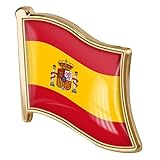 1pc Spagna Bandiera Pin Badge Metallo Smalto a Risvolto Pin Spilla Spanish Bandiera Spagnola Novità Regalo Rebel Tie Tie Pin Badge Accessorio