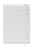 Deco Company 23-3000 Veneziane con Morsetto, Alluminio, Bianco, 40 x 130 cm