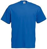 Fruit of the Loom Valueweight T - T-shirt uomo unisex cotone, Blu Royal