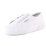SUPERGA 2750 Tumbled Leather, Sneaker Unisex-Adulto, Bianco White 900, 41 EU