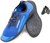 Cressi Sonar Shoes - Scarpa Sportiva uso Acquatico Realizzata in Tessuto Microforato, Blu/Azzurro, 39 EU, Unisex Adulto
