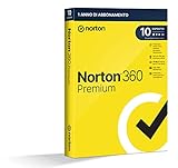 Norton 360 Premium 2023 | Antivirus per 10 dispositivi | Licenza di 1 anno | PC, Mac, tablet e smartphone
