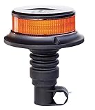 Ryme Automotive - Lampeggiante rotante di segnalazione a LED color ambra, omologato R65, presa DIN universale per trattori, gru o veicoli di trasporto speciali