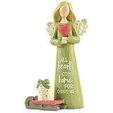 Feather & Grace Statua per decorazione natalizia, angelo custode, statua per donne e uomini, regalo per angeli custodi - resine multi, taglia unica