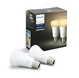 Philips Lighting Hue White Ambiance Lampadine LED Connesse, con Bluetooth, da Luce Bianca Calda a Fredda, Attacco E27, 8.5 W, 2 Pezzi, Dispositivo Certificato per gli umani