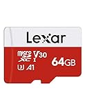 Lexar Micro SD 64 GB, Scheda Micro SD fino a 100 MB/sec(R), Scheda di Memoria microSDXC con Adattatore SD, A1, U3, C10, V30, Micro SD Card