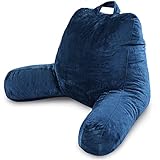 Milliard Cuscino da lettura con schiuma di memoria triturata, grande cuscino per lo schienale per adulti seduti nel letto con fodera lavabile, 45,7 x 38 cm