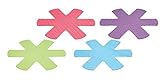 COLOURWORKS Protezioni AntiGraffio per padelle, 38 cm, Colori Vivaci (Confezione da 4), Poliestere, Multicolore, 35 x 1 x 39.5 cm, 4 unità