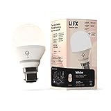 LIFX White A60 800 lumen [B22], Lampadina LED Wi-Fi Smart, Bianco caldo, Attenuabile, Non necessita di alcun ponte, Compatibile con Alexa, Hey Google, Apple HomeKit