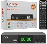 Decoder Digitale Terrestre 2024 - DVB-T2/C Decoder, Support Scart, HDMI Output, LAN Input, New signal HEVC Main 10 H265, 4TB PVR Recording