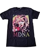 Juni Madonna MDNA Tour Shirt Adulto Small Shit Shirt T Shirts-Black, Nero , S