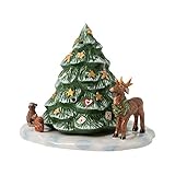 Villeroy & Boch Christmas Toys Albero di Natale con Animali della Foresta, Porcellana, Multicolore, 23 x 17 x 17 cm