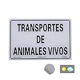 Normaluz RD20665 - Cartello adesivo per trasporto di animali vivi, in vinile, 20 x 30 cm