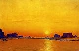 10 dipinti d arte William Bradford Ice Floes sotto il sole di mezzanotte paesaggio marino RSSP2 pittura ad olio su tela - Wall Decor 01, £70- £1500 Dipinta a mano da insegnanti di Art Academies