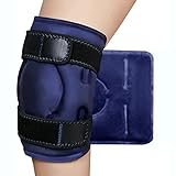 Borsa Ghiaccio Ginocchio(25 * 35+65CM),Reusable Gel Ice Wrap Around Entire Knee After Surgery, Large Ice Pack Cold Compress Therapy Leg Injuries, Swelling