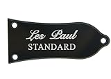 Kaish, copertura per truss rod, 2 strati, bianco/nero, con scritta “Standard” (lingua italiana non garantita) per chitarra stile Epiphone Les Paul