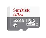 Scheda di Memoria SanDisk Ultra MicroSDHC da 32 GB, fino a 48 MB/sec, Classe 10