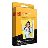 Kodak Carta fotografica Zink Premium 2x3 pollici (50 fogli) compatibile con fotocamere e stampanti Kodak PRINTOMATIC, Kodak Smile e Step