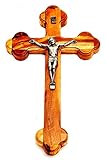 Croce in legno di ulivo realizzata a Betlemme Gerusalemme (Misura L/22 x L/13 cm)