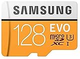 Samsung Memorie MB-MP128GA EVO Scheda MicroSD da 128 GB, UHS-I, Classe U3, Fino a 100 MB/s, Adattatore SD Incluso