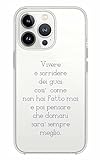 Vestin M - Italy Cover Compatibile Con Tutti i Modelli iPhone - Vivere - Trasparente UltraSottili AntiGraffio Antiurto Case Custodia Marca