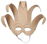 Decopatch AC902C - Maschera veneziana per bambini- Decorazione di carnevale in cartapesta - Accessori da party - MISURE: 29 x 10 x 12,5