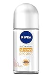 Nivea, Deodorante antitraspirante Stress Protect Roll-on, 6 pz. da 50 ml