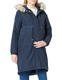 MAMALICIOUS Mljessi Parka Lungo 2 in 1 A. Noos Giacca Invernale, Parisian Night, L Donna
