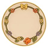 THUN - Centrotavola con Fiori E Fiocco - Cucina, per la tavola - Idea Regalo - Linea Country - Ceramica - Ø 41 cm