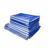 Boxonly Shrink Wrap Bags PVC termorestringente involucro 45cmx55cm porta singola termorestringente sacchetto di pellicola per imballaggio regali fatti a mano artigianato fai da te blu chiaro 100PCS
