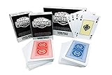 Poker Night Pro Set di 2 Carte da Gioco in Plastica Impermeabile, Confezione Multipla | Carte da Gioco in Plastica | Mazzo di Carte di Qualità | Set di Carte da Gioco Canasta (3 Jolly)