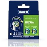 Braun Oral-B Cross Action/Confezione da 3 testine di ricambio per spazzolino Braun Oral-B Cross Action/Pack