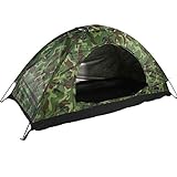 Hancend Tenda per Una Persona Impermeabile con Protezione UV Mimetica Esterna Portatile per Escursionismo in Campeggio all aperto (Verde)