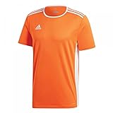 Adidas Entrada 18, Maglietta Uomo, Arancione (Orange/White), S