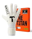 T1TAN Classic 1.0 White-Out Junior - Guanti da portiere per bambini - con protezione delle dita - guanti da portiere di calcio - taglia 6