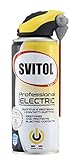 SVITOL Lubrificante Professional Electric 400 ml Spray lubrificante per contatti elettrici, erogatore con cannuccia, riattiva conducibilità elettrica, anti-ossidante, valvola 360°, trasparente