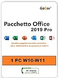 Office 2019 Pro Plus versione perpetua consegna entro 24 ore Fattura Italiana e garanzia a vita PC WINDOWS