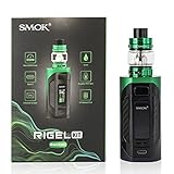 Smok Rigel Kit | Originale Smok 230W Rigel Box Mod con 6,5 ml TFV9 serbatoio V9 Meshed Coil vaporizzatore sigaretta elettronica (Black Green)