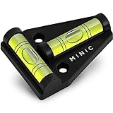 MINIC Mini Livella Bolla Magnetica - Bolla Livella Piccola - Durevole e Infrangibile - Accessori Camper Utili - Magnete Potente - Bolla Camper - Mini Livella a Bolla - Camper Accessori utili