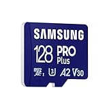 Samsung Memorie MB-MD128SB PRO Plus Scheda MicroSD da 128GB, UHS-I U3, Fino a 180 MB/s, USB Card Reader Incluso