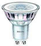 Philips Faretti LED, Attacco GU10, 4.5W Equivalenti a 50W, 2700K, 3 Pezzi