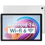 Freeski Tablet 10 Pollici, Android 14 Tablet, Octa-Core, 8GB RAM+32GB ROM(1TB TF)，WIFI 6, Bluetooth 5.0, Widevine L1, 5MP+8MP, GMS/OTG/Type-C/5000mAh/Tablet Pc (Bianco)