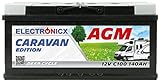 AGM battery 12v 140Ah Electronicx Caravan EditionV2 solar battery accumulator power supply agm camper gel