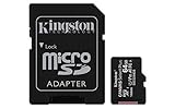 Kingston - Scheda di memoria microSDHC da 64 GB Select Plus, 100 MB/s in lettura A1 classe 10 UHS-I senza frustrazione + adattatore (SDCS2/64 GBET)