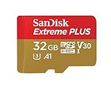 SanDisk Extreme Plus Scheda di Memoria microSDXC da 32 GB e Adattatore SD con App Performance A1 e Rescue Pro Deluxe, fino a 95 MB/sec, Classe 10, UHS-I, U3, V30